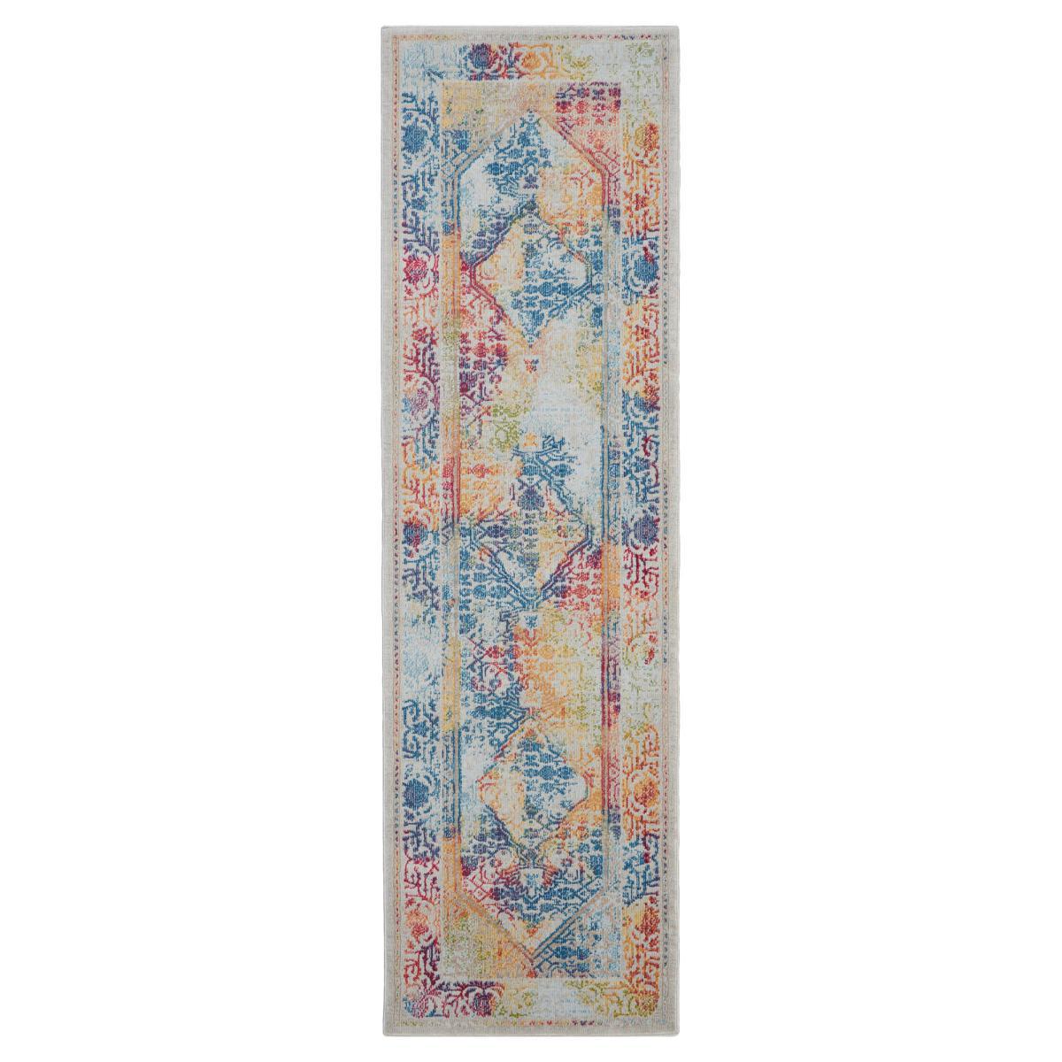 Ankara Global 4 Runner in Ivory Blue – image 3