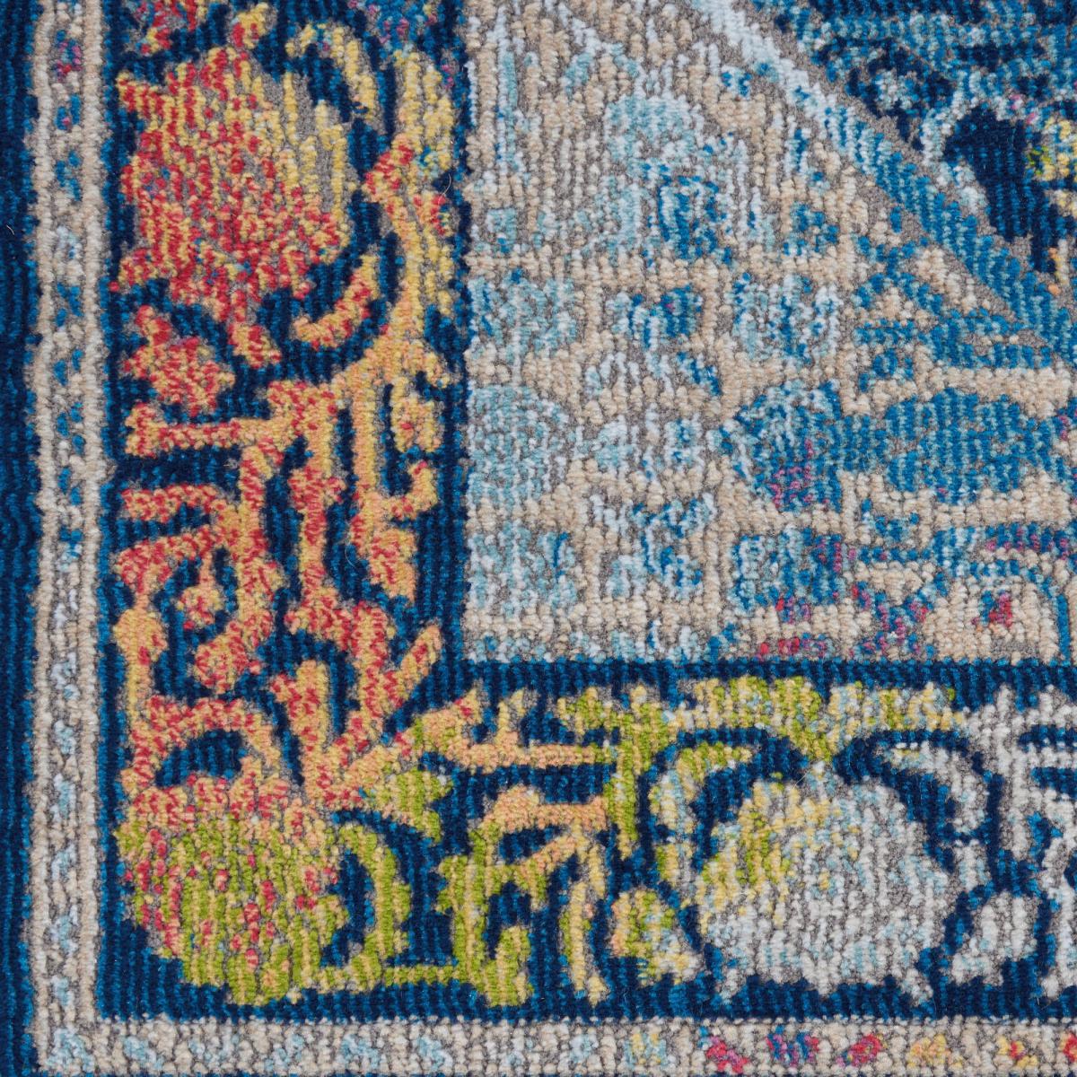 Ankara Global 4 Runner in Ivory Blue – image 4
