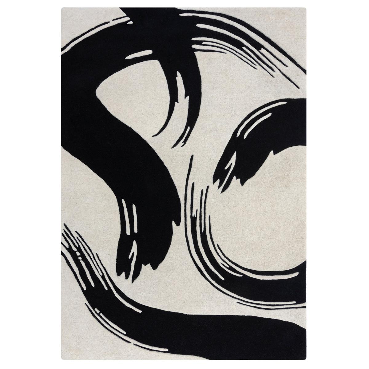 Contour Abstract Rug Contour Abstract Monochrome – image 2
