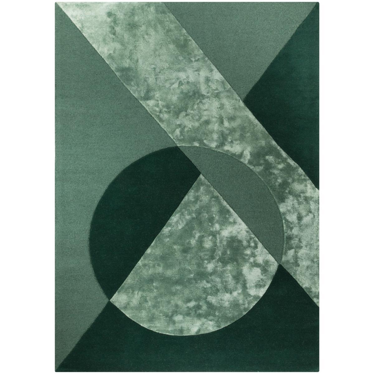 Taro Wool Mix Rug Green and Grey – image 2