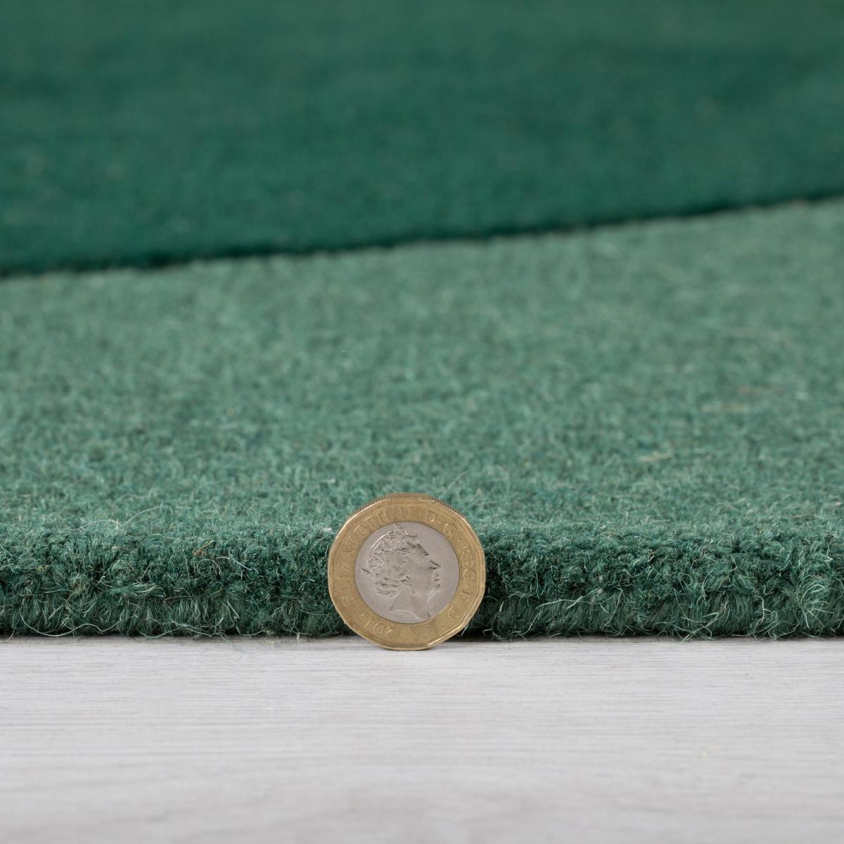 Taro Wool Mix Rug Green and Grey – image 5