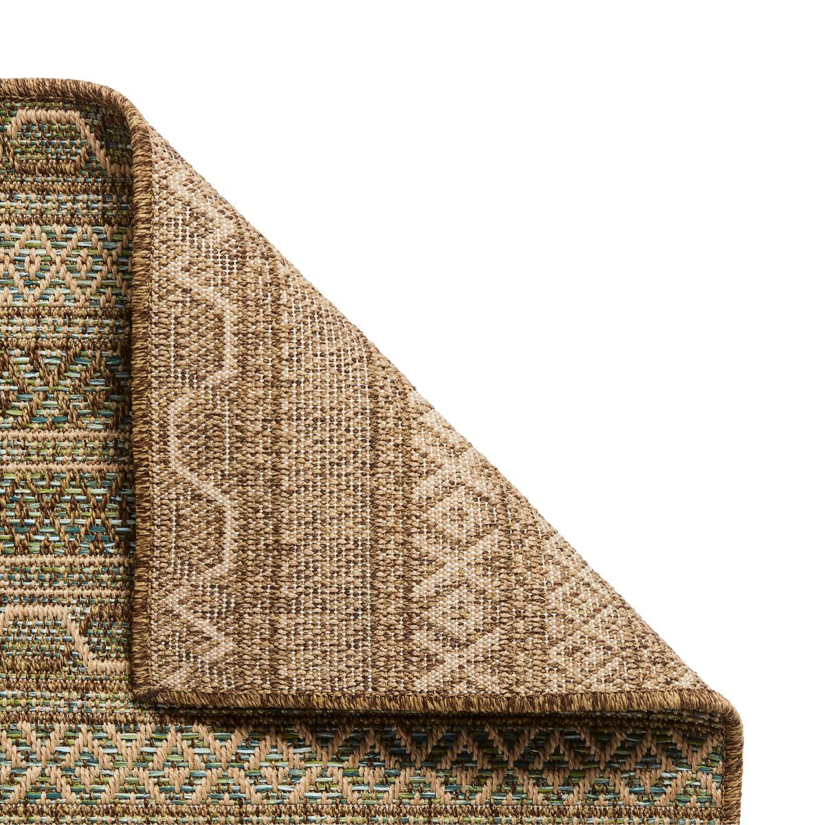 Panama Weave Green Indoor Outdoor Rug Natural – image 3