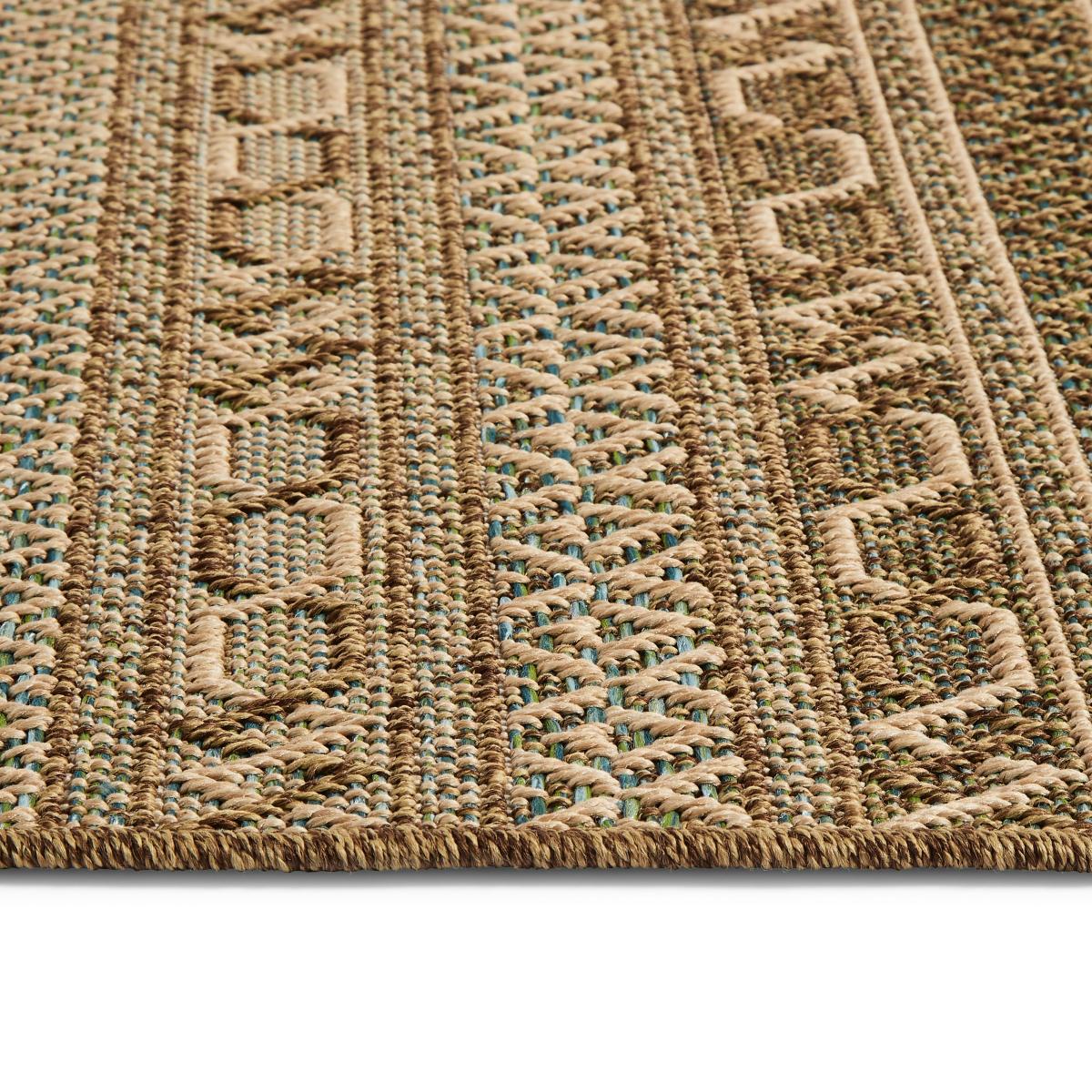 Panama Weave Green Indoor Outdoor Rug Natural – image 4