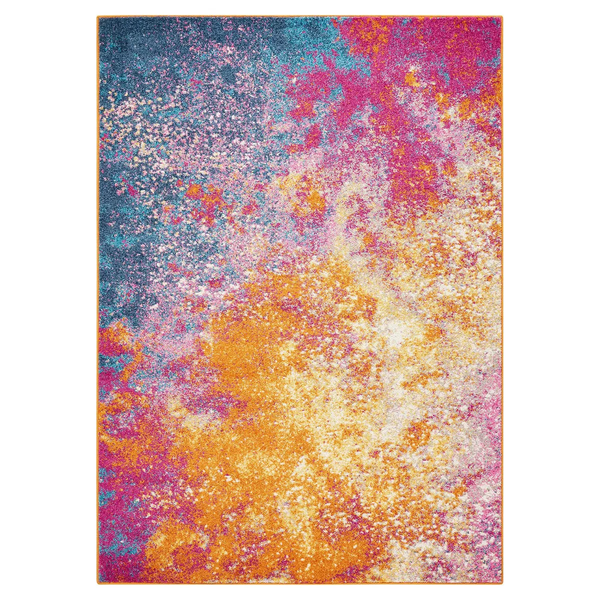 Sunburst Passion Rug Pink/Orange/Blue – image 2