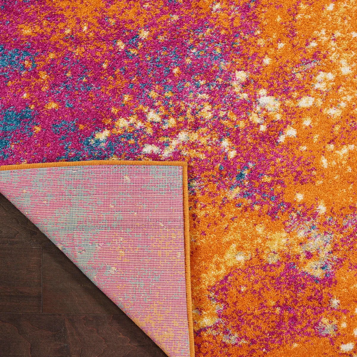 Sunburst Passion Rug Pink/Orange/Blue – image 10