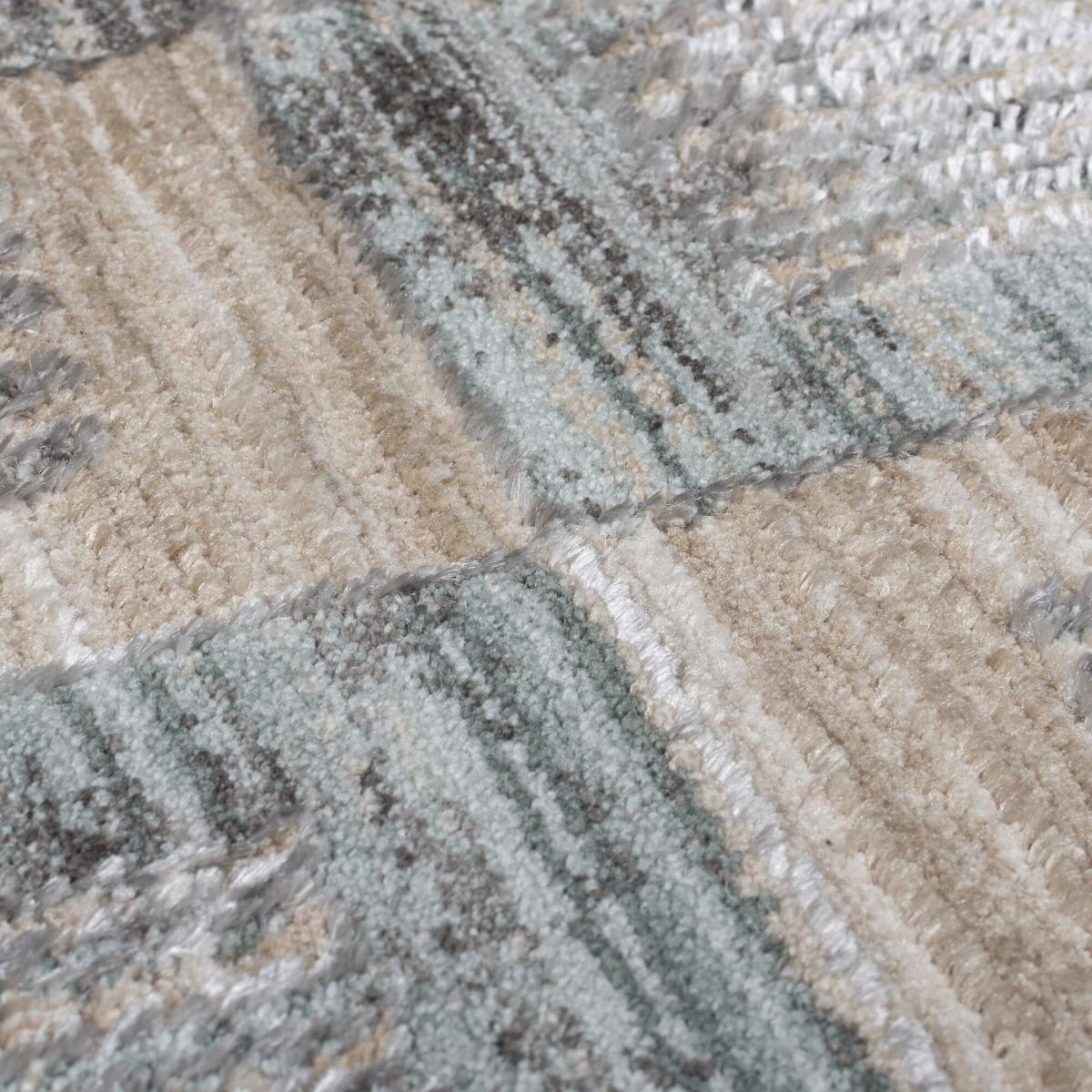 Evelyn Blocks Checked Rug – image 2