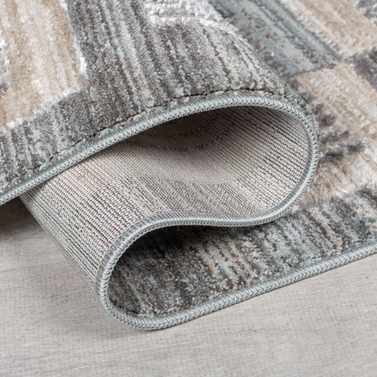 Evelyn Blocks Checked Rug – image 3