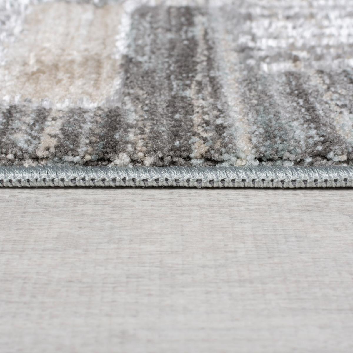 Evelyn Blocks Checked Rug – image 4