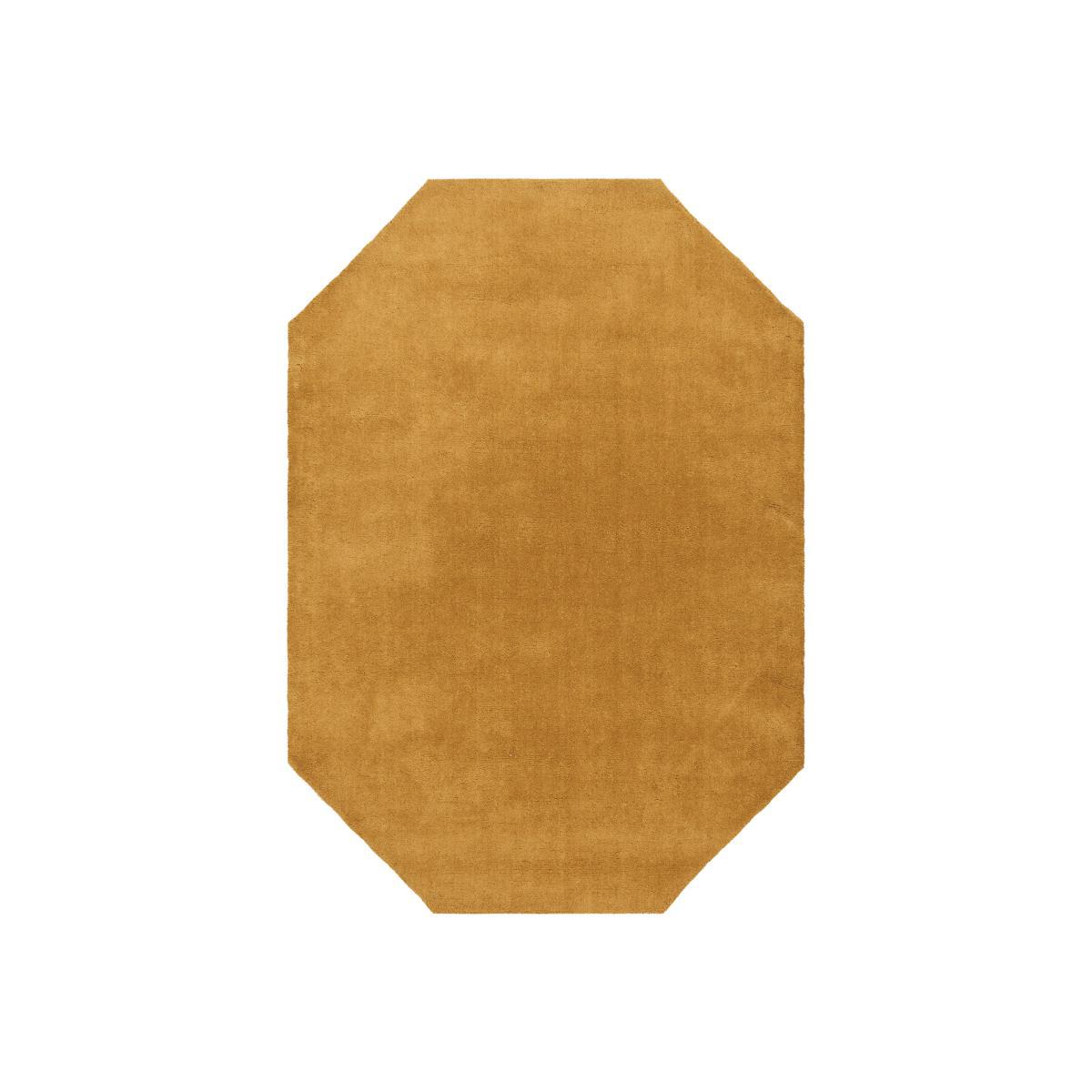 Boston Wool Border Hexagon Rug Ochre