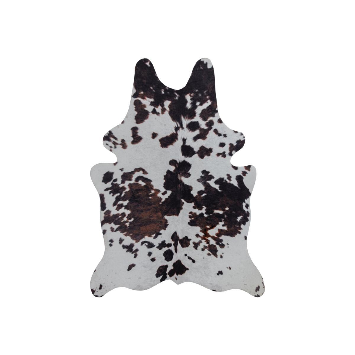 Cow Print Rug Black and White – image 1