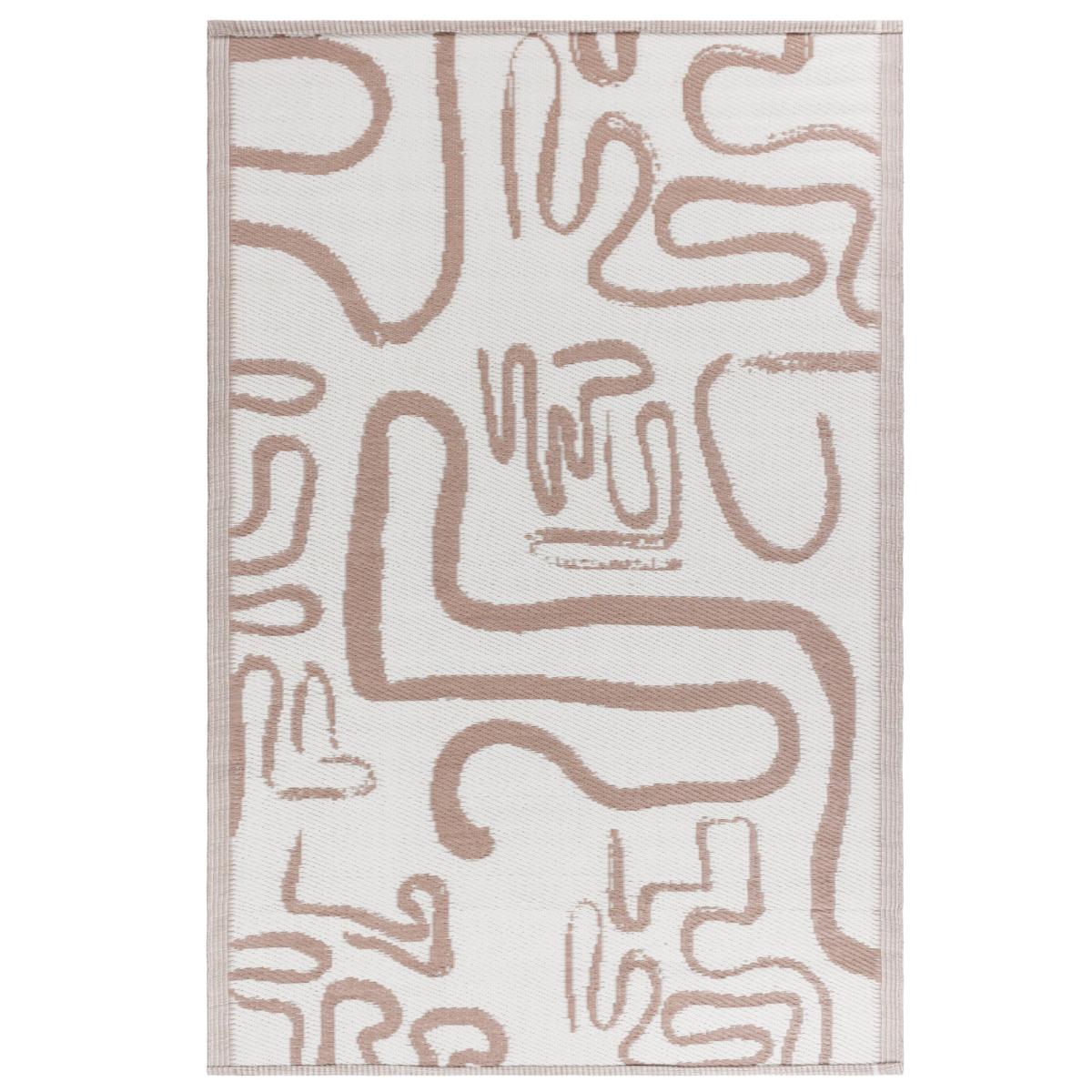furn. Klay Natural Reversible Indoor Outdoor Rug Beige/White – image 4