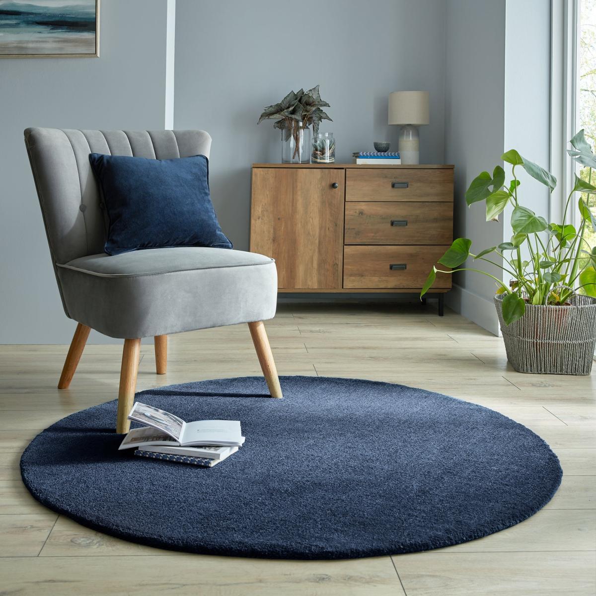 Isla Round Rug Isla Black – image 2