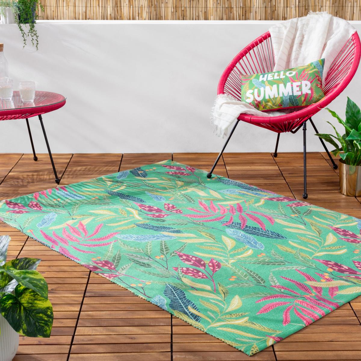 Hello Summer Washable Indoor Outdoor Rug MultiColoured – image 2