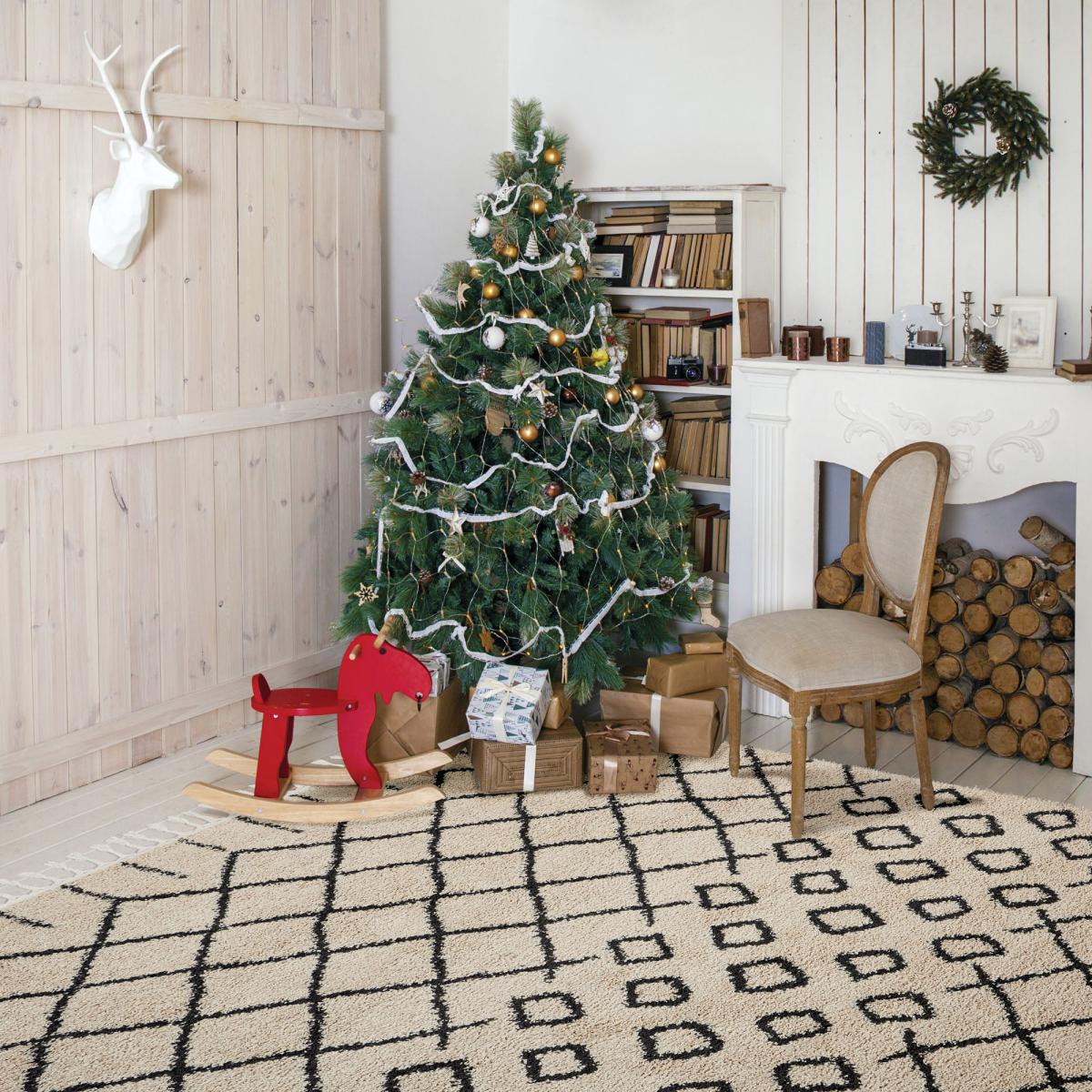 Moroccan 1 Shaggy Rug Natural – image 3