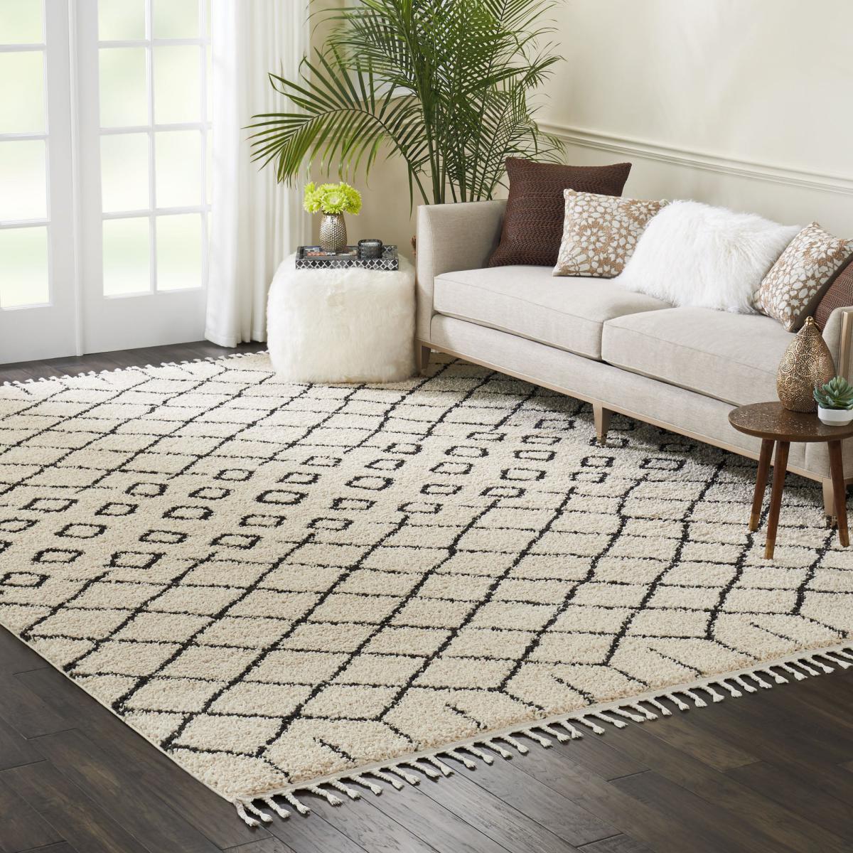 Moroccan 1 Shaggy Rug Natural – image 4