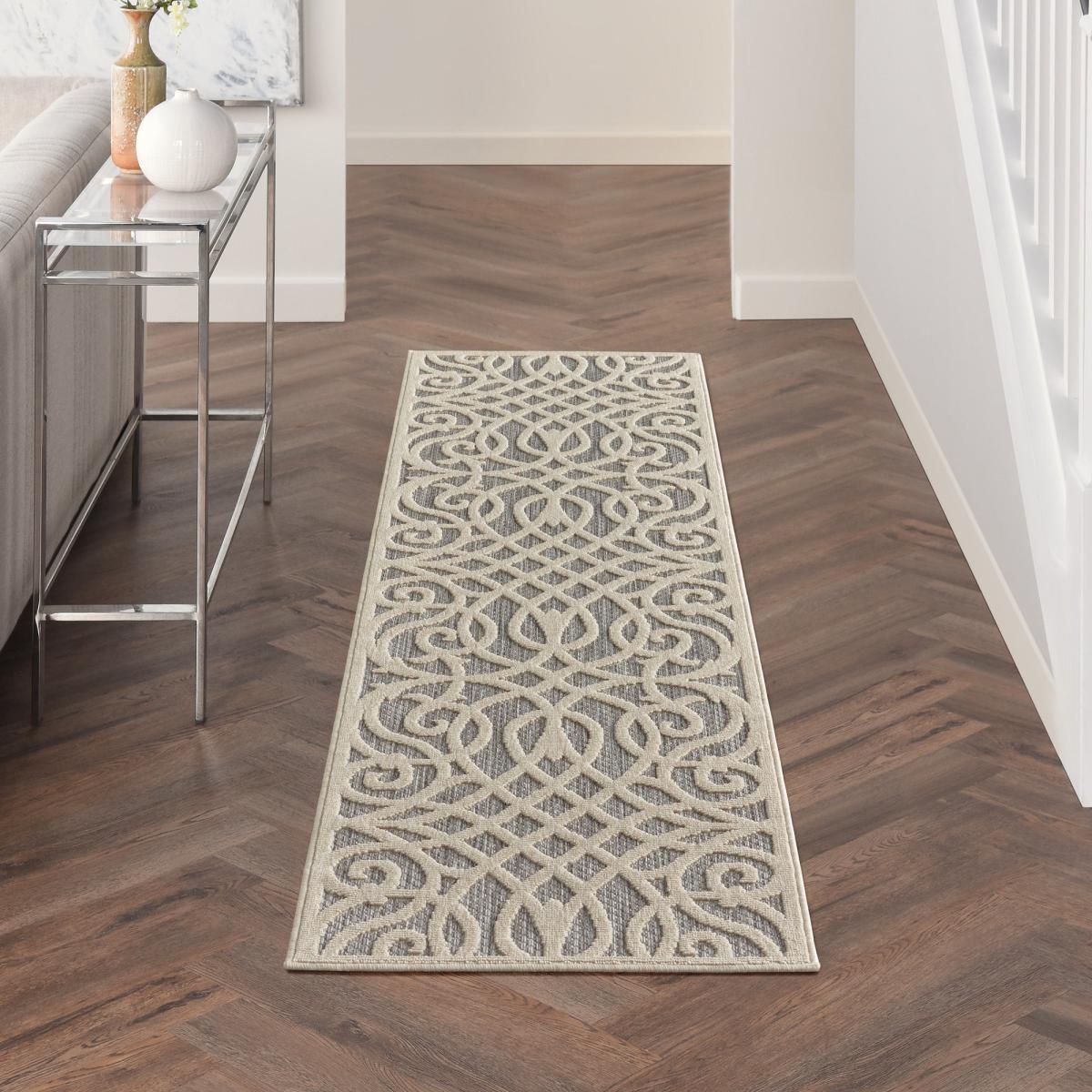 Cozumel Scroll Indoor Outdoor Runner Cream – image 6