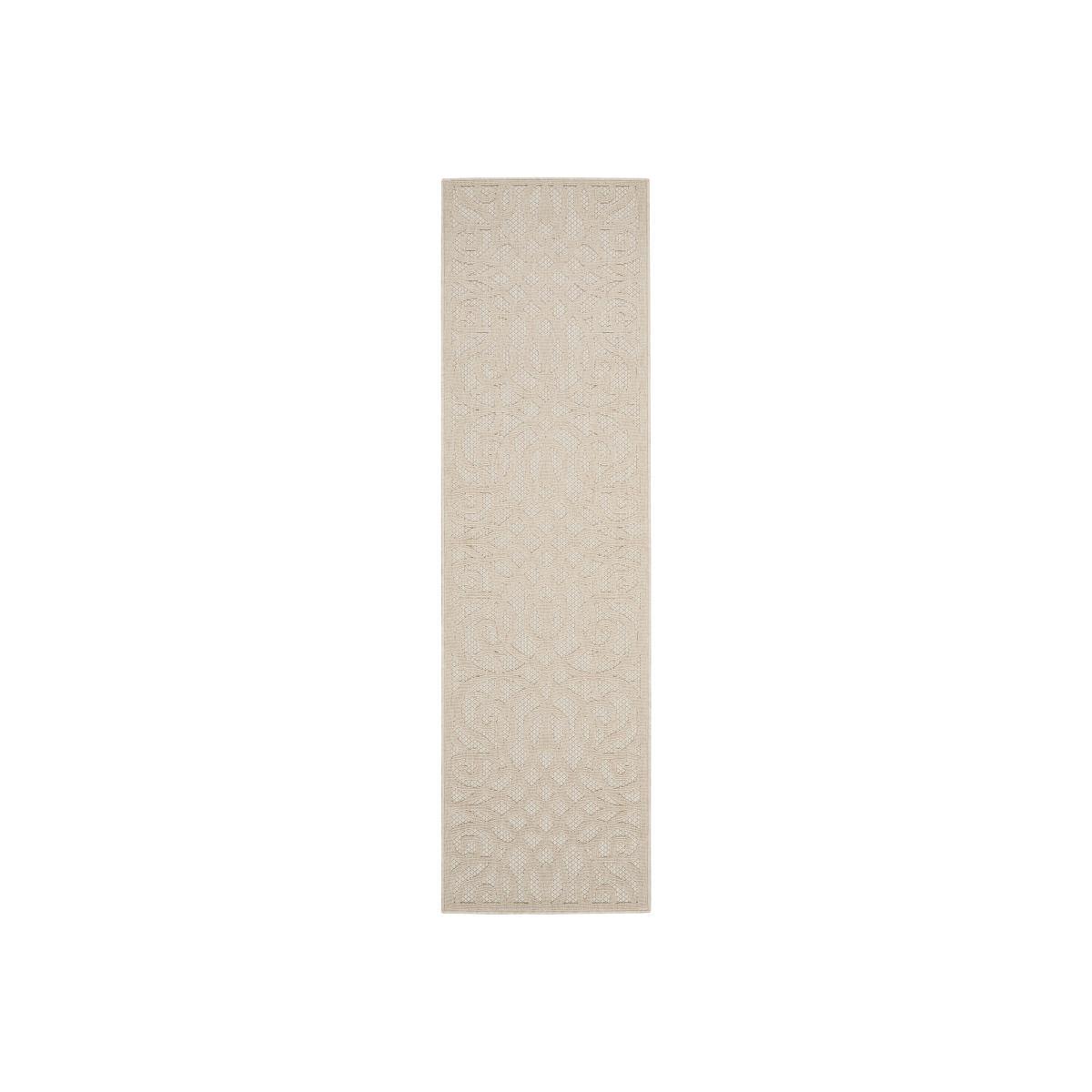 Cozumel Scroll Indoor Outdoor Runner Cream – image 1