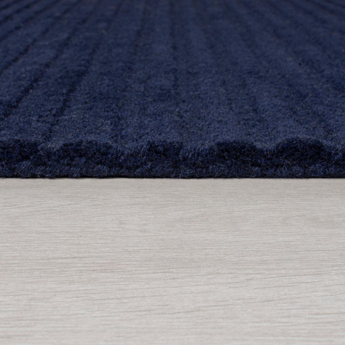 Elements Fard Wool Rug Navy Blue – image 4
