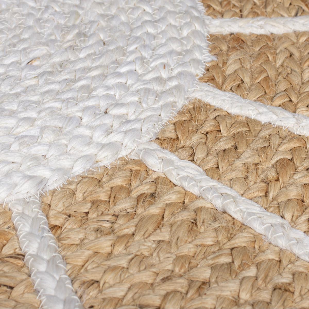 Jute Flower Rug Natural – image 2