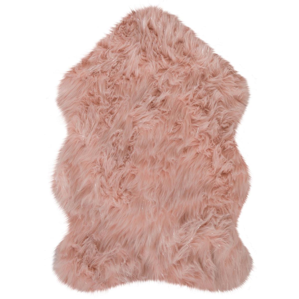 Single Pelt Shimmer Faux Sheepskin Rug Grey – image 3