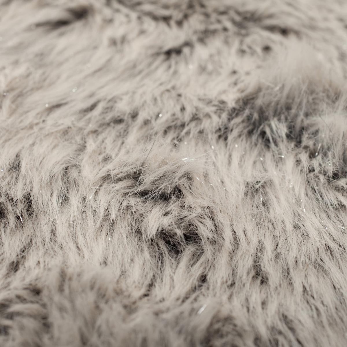 Single Pelt Shimmer Faux Sheepskin Rug Grey – image 6