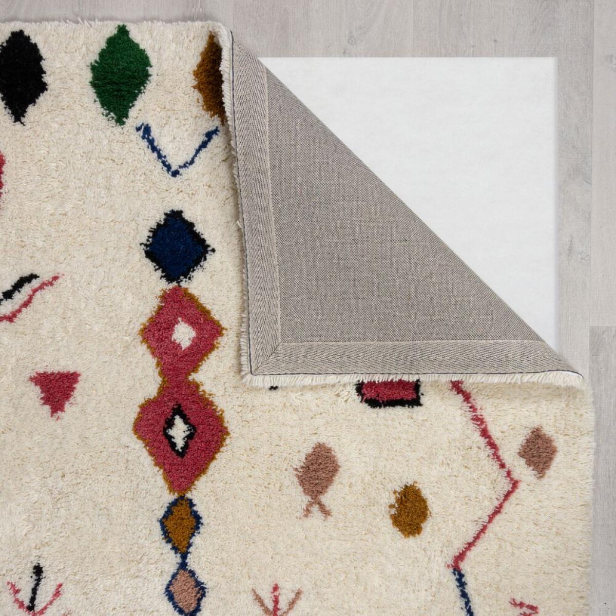Rami Wool Berber Rug MultiColoured – image 3