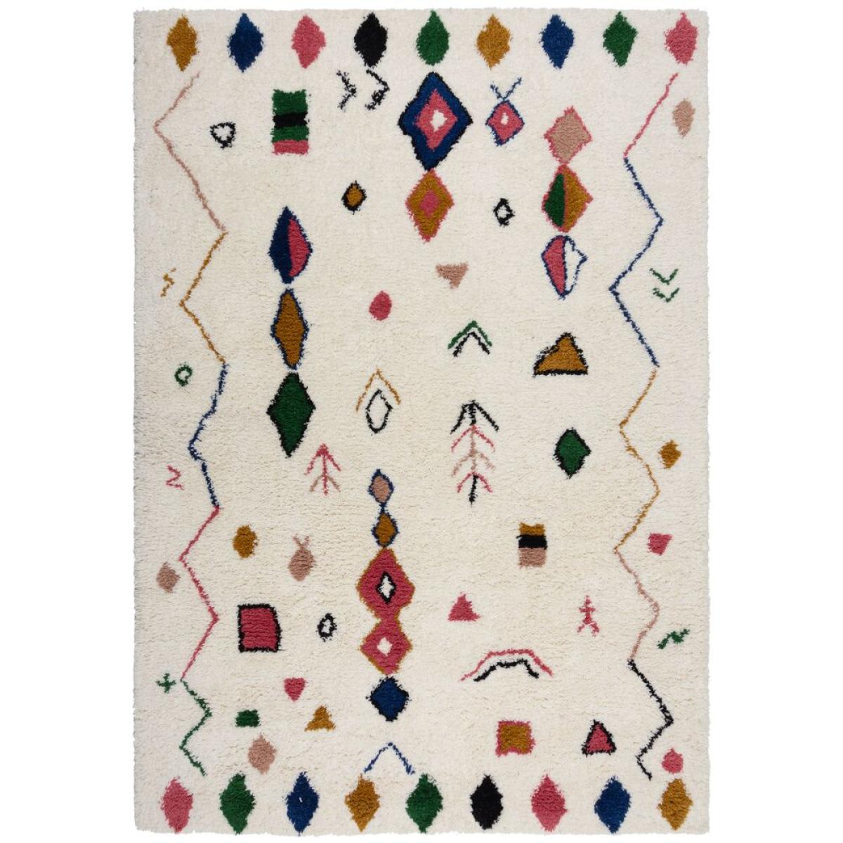 Rami Wool Berber Rug MultiColoured – image 5