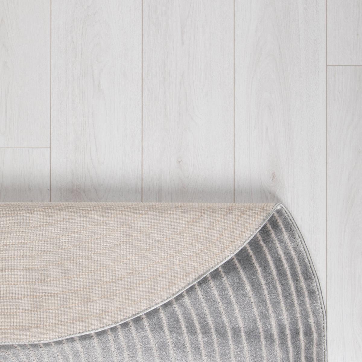 Noah Shaped Dia 133cm Circle Rug Grey – image 4