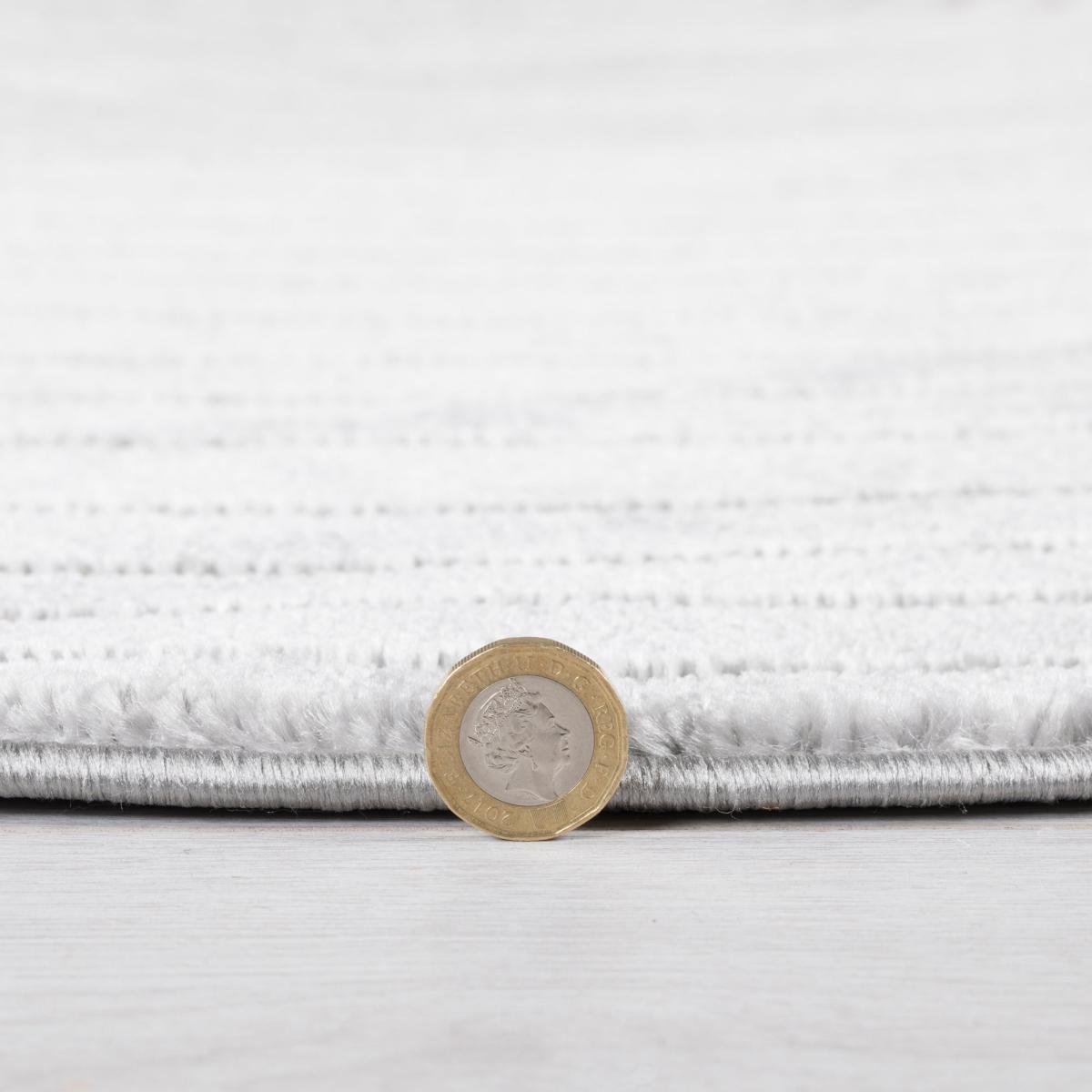 Noah Shaped Dia 133cm Circle Rug Grey – image 5