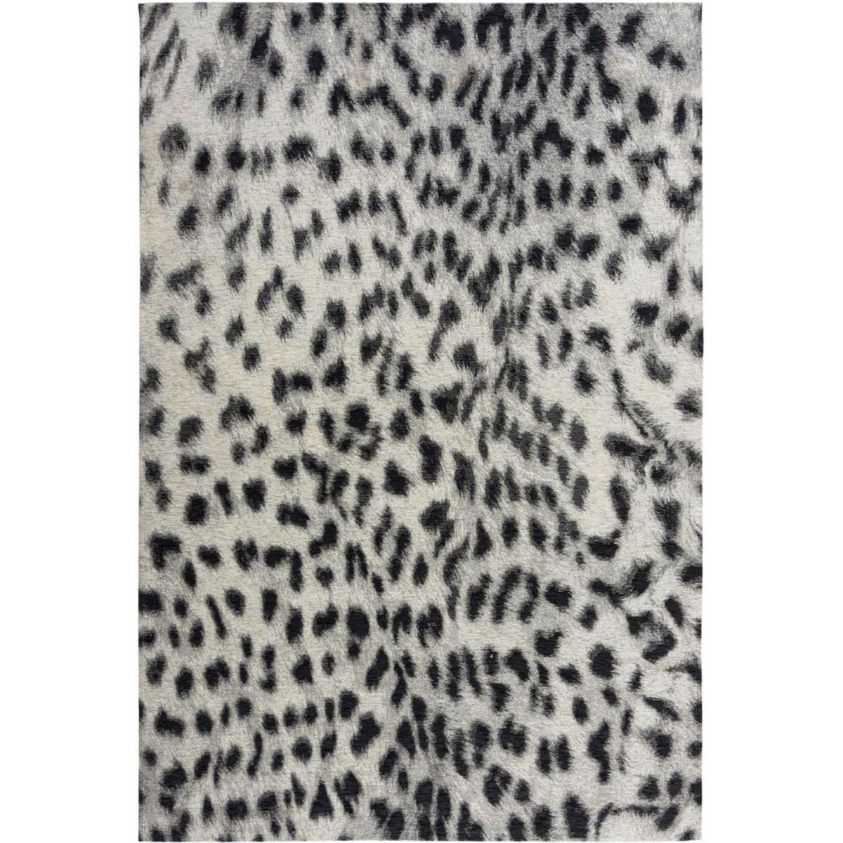 Wilder Leopard Rug Black, White and Blue – image 2