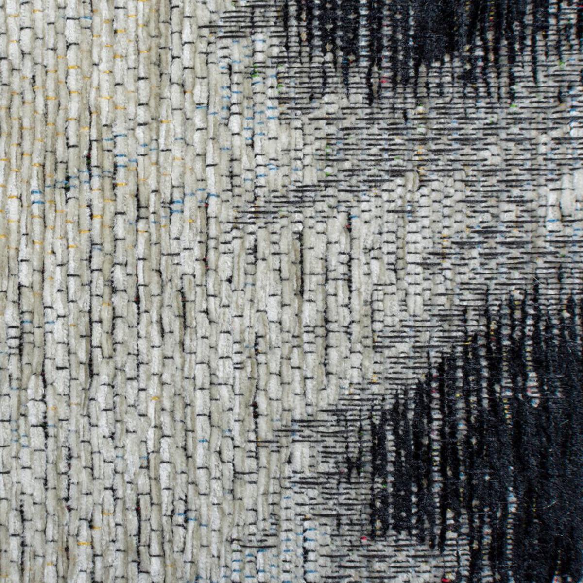Wilder Leopard Rug Black, White and Blue – image 3