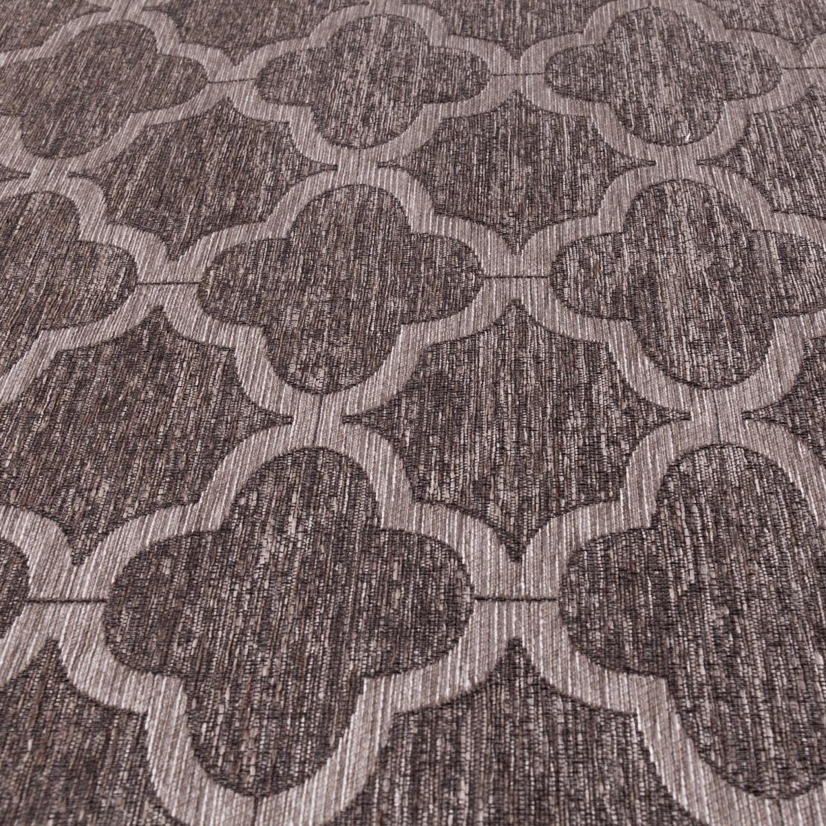 Grey Trellis Chenille Rug Grey – image 3