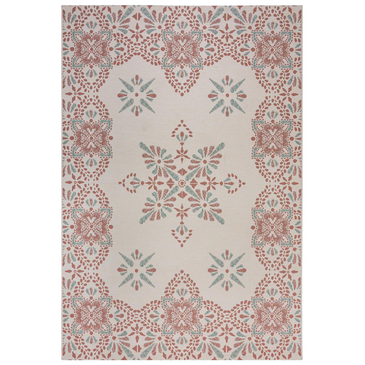 Boho Tile Indoor Outdoor Rug MultiColoured – image 2