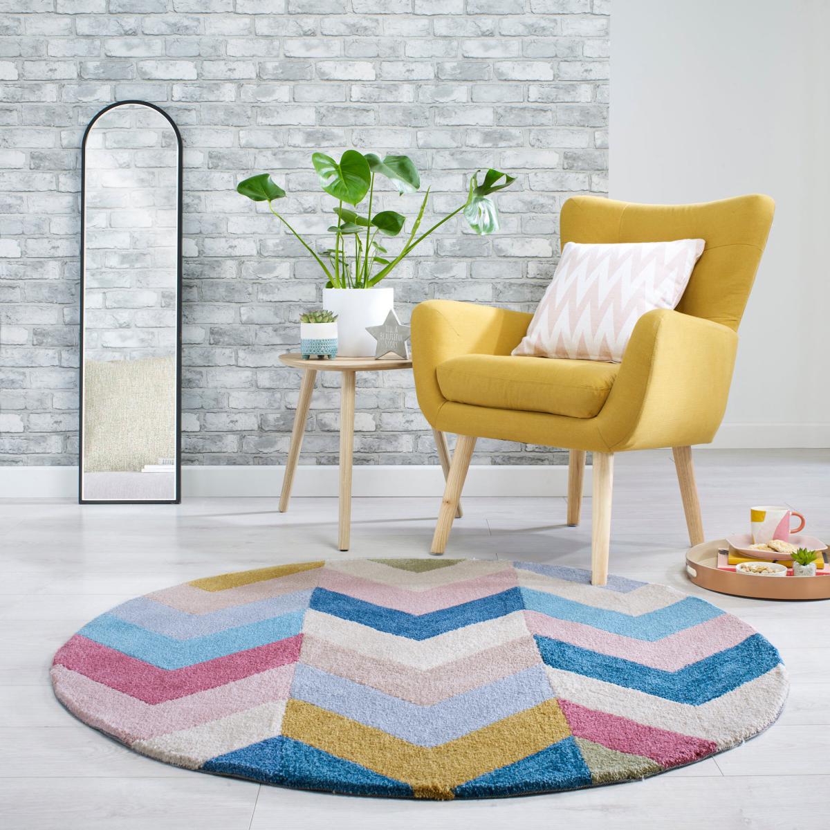 Chroma Circle Rug MultiColoured – image 1