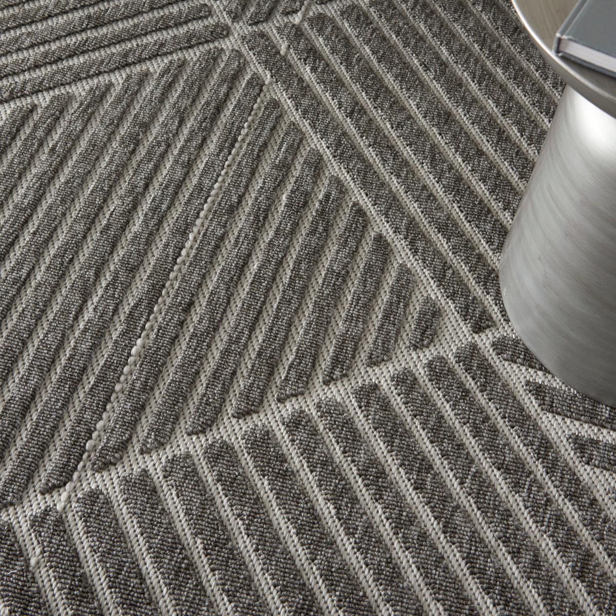 Cozumel Stripe Indoor Outdoor Rug Cozumel Stripe Grey – image 3