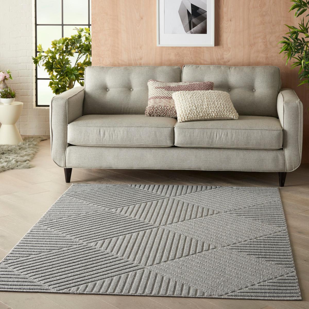Cozumel Stripe Indoor Outdoor Rug Cozumel Stripe Grey – image 5