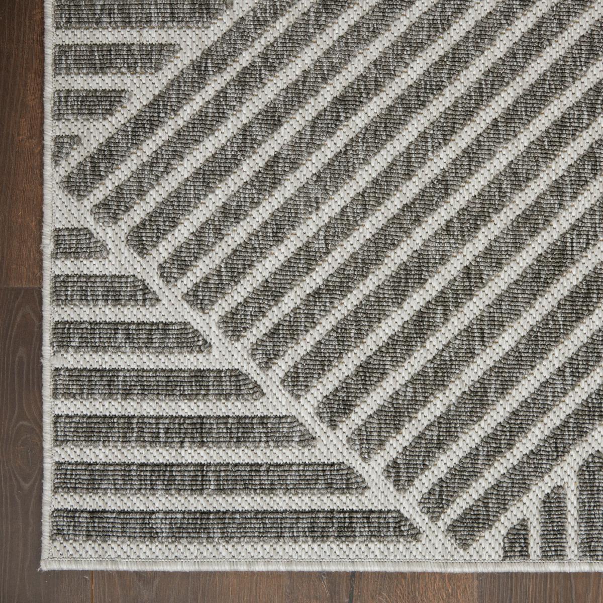 Cozumel Stripe Indoor Outdoor Rug Cozumel Stripe Grey – image 10