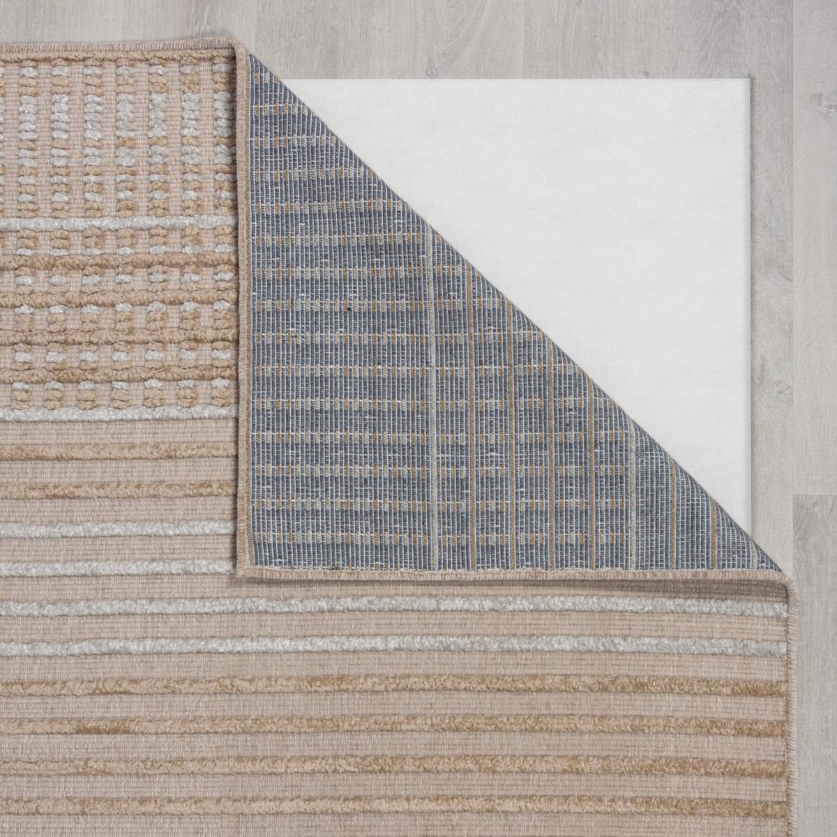 PractiRug Fletcher Stripe Washable Rug Fletcher Stripe Natural – image 5