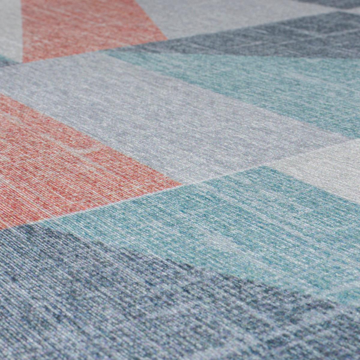 Match Lola Geo Washable Rug Blush – image 3