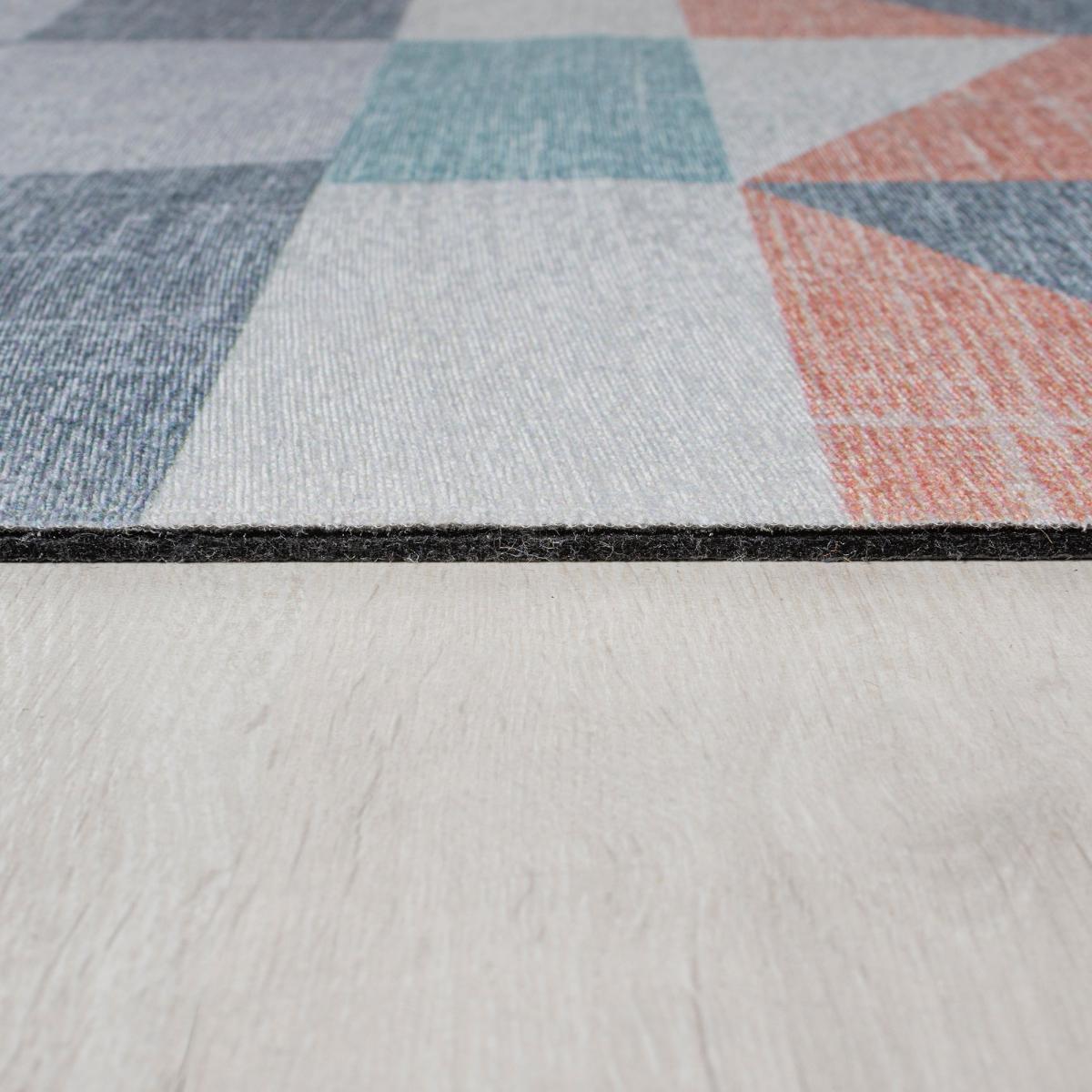 Match Lola Geo Washable Rug Blush – image 4