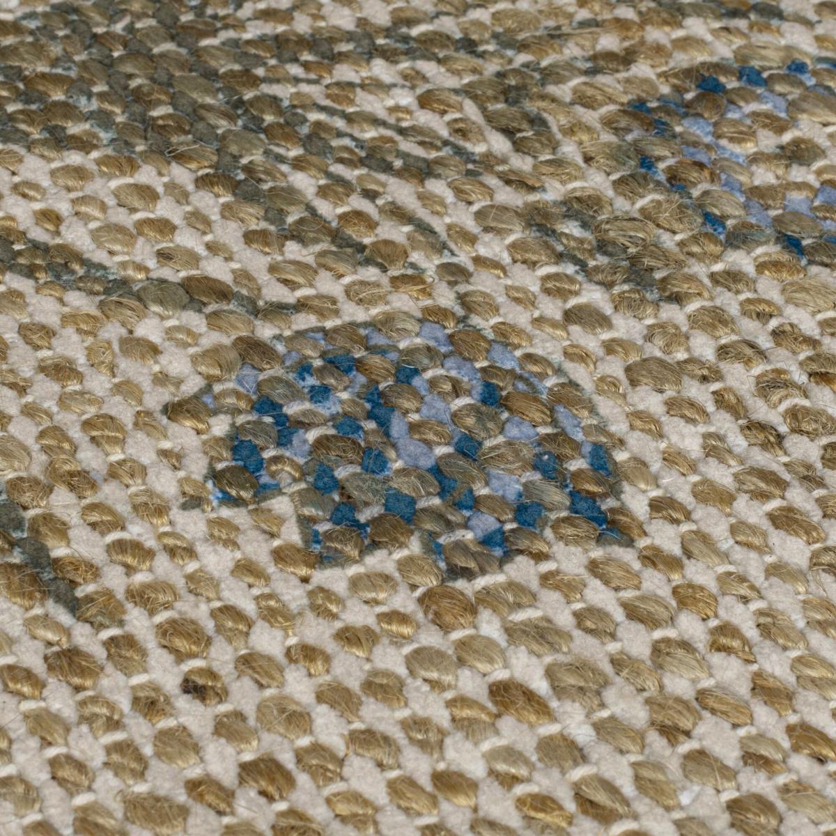 Gianna Jute Floral Rug Blue – image 2