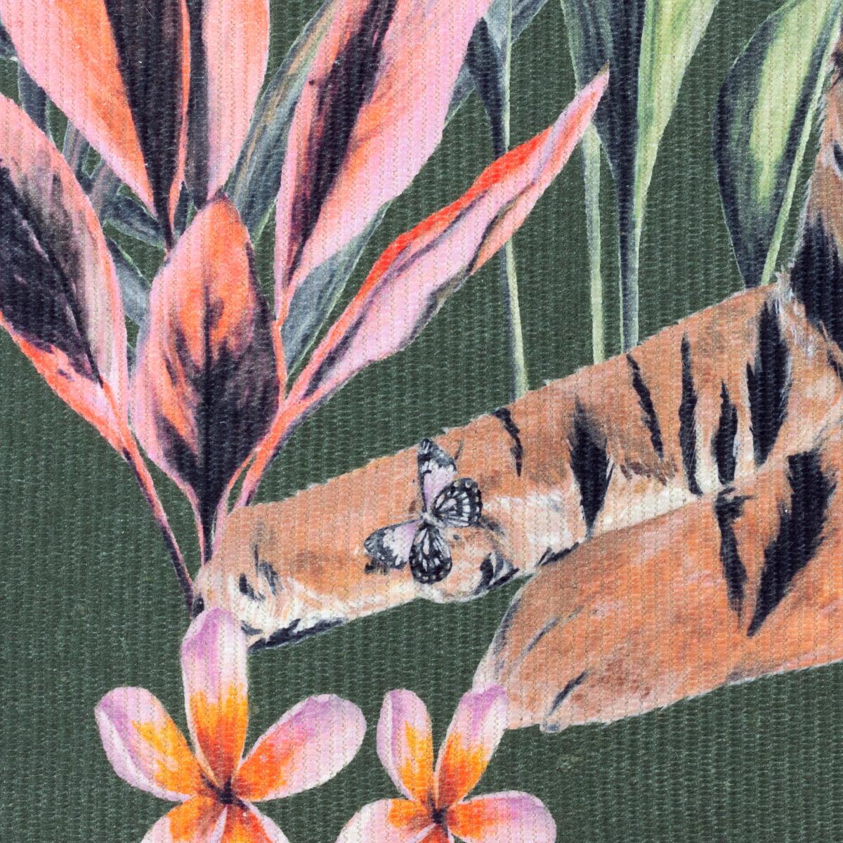 Tropical Tiger Washable Indoor Outdoor Rug MultiColoured – image 2
