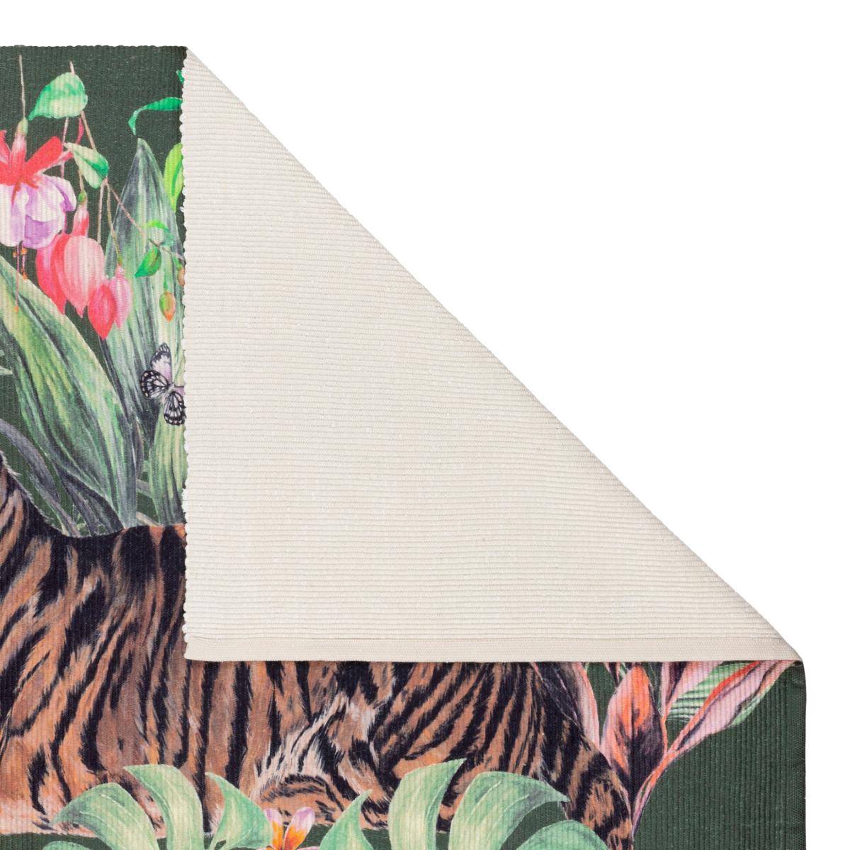 Tropical Tiger Washable Indoor Outdoor Rug MultiColoured – image 3