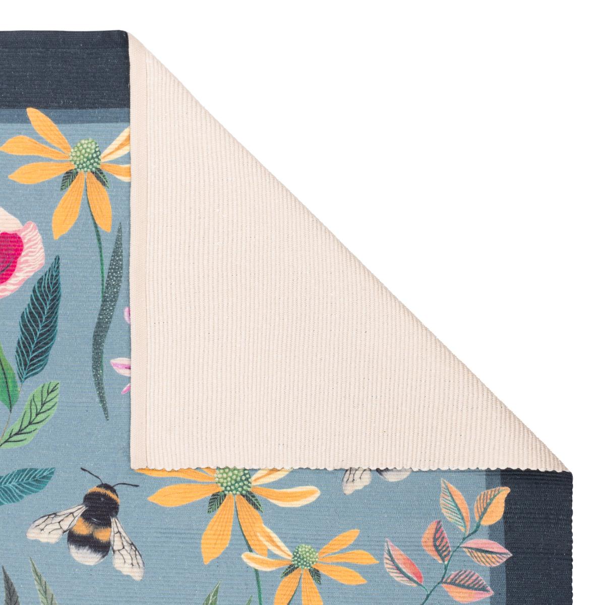 Wildflower Bee Washable Indoor Outdoor Rug MultiColoured – image 3