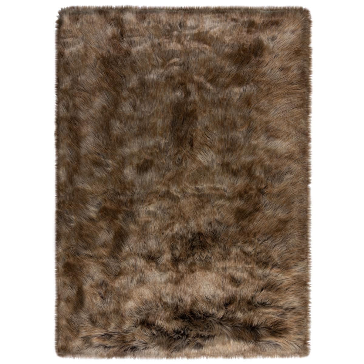 Siberia Faux Sheepskin Rug Siberia Brown – image 2