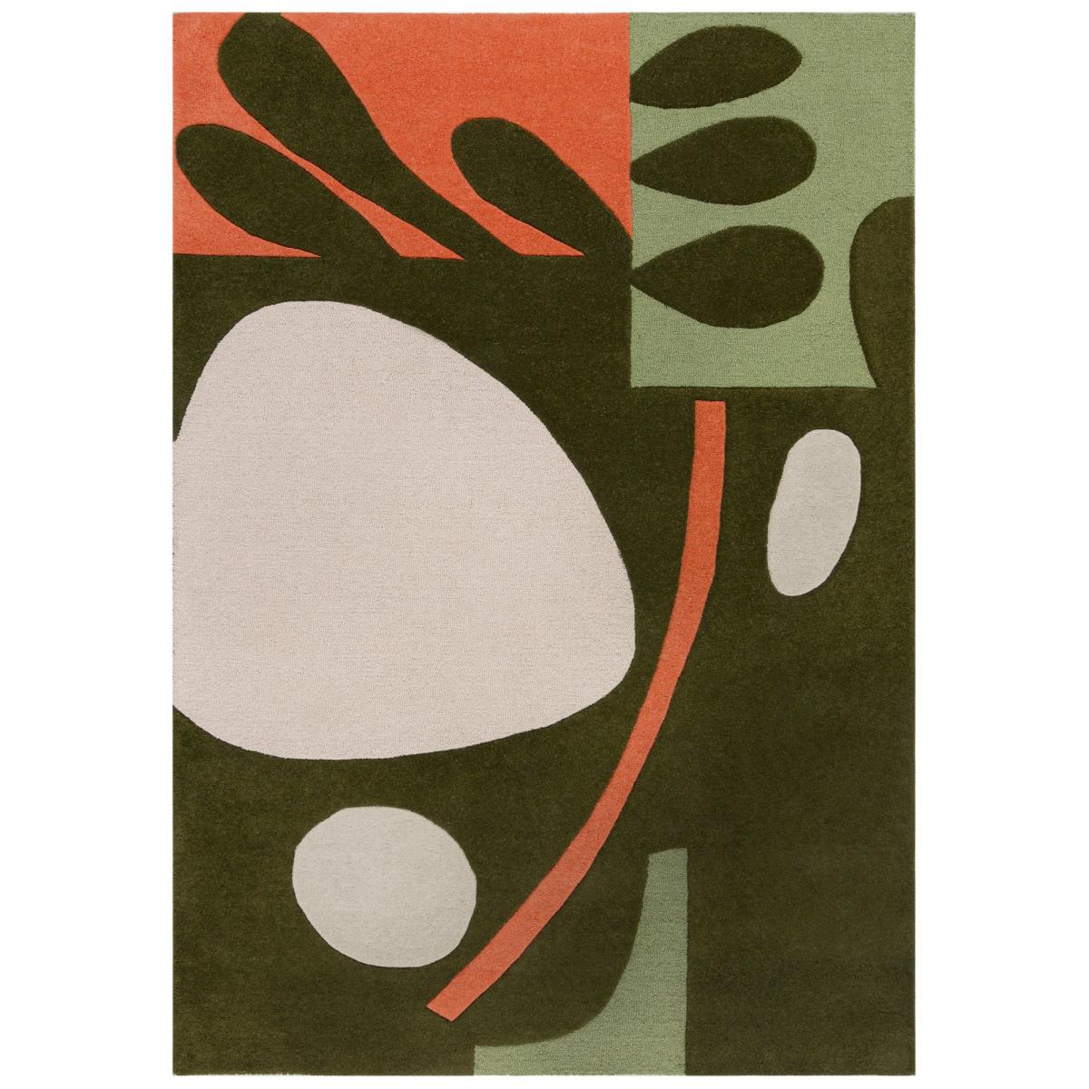 Elements Lokke Wool Rug Olive – image 2
