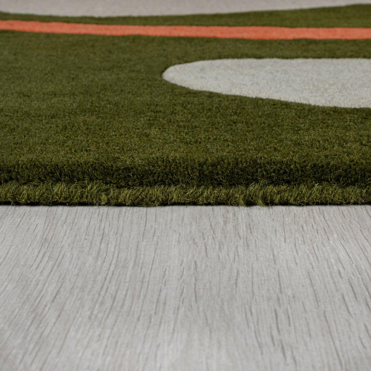 Elements Lokke Wool Rug Olive – image 4