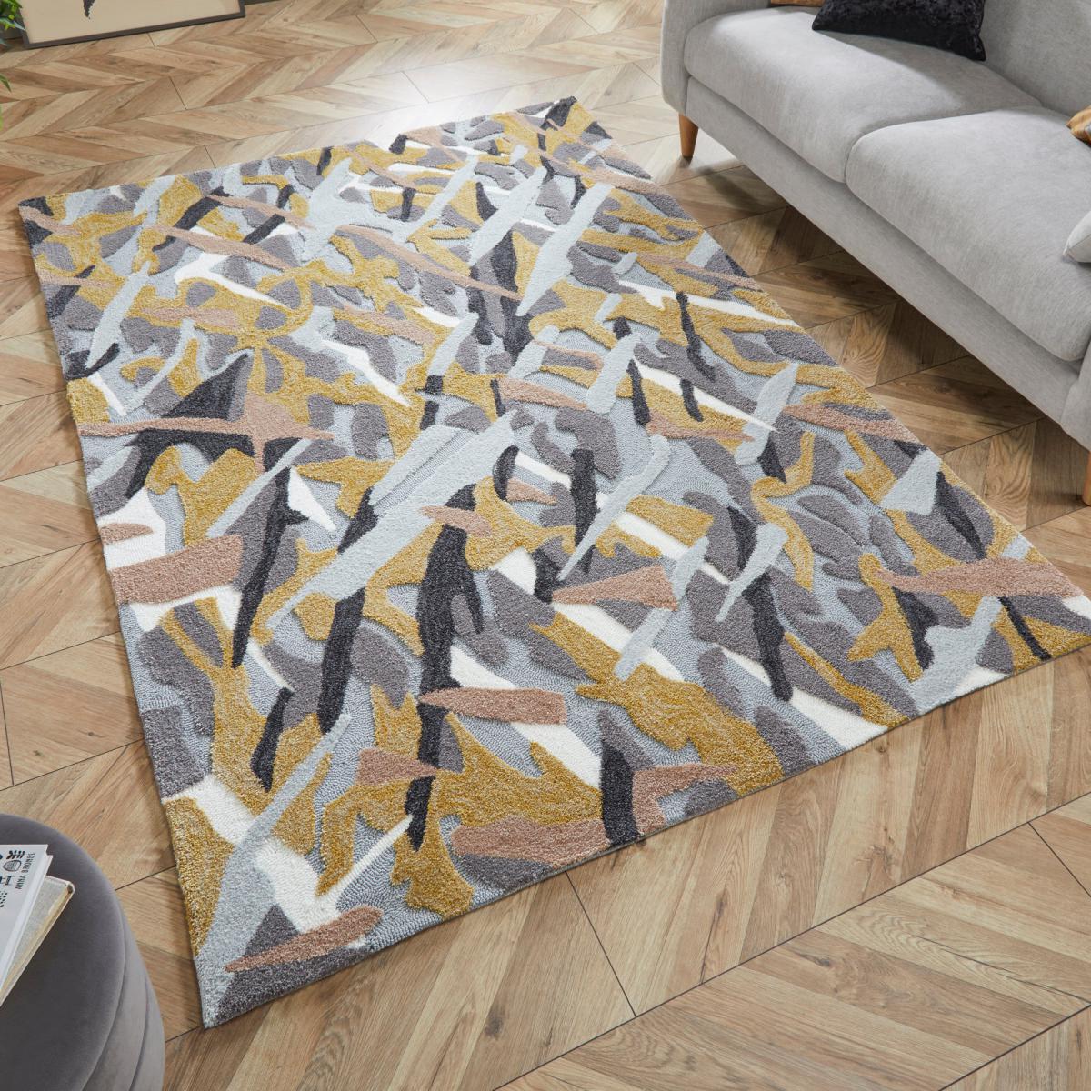 Bark Texture Rug Bark Ochre – image 1