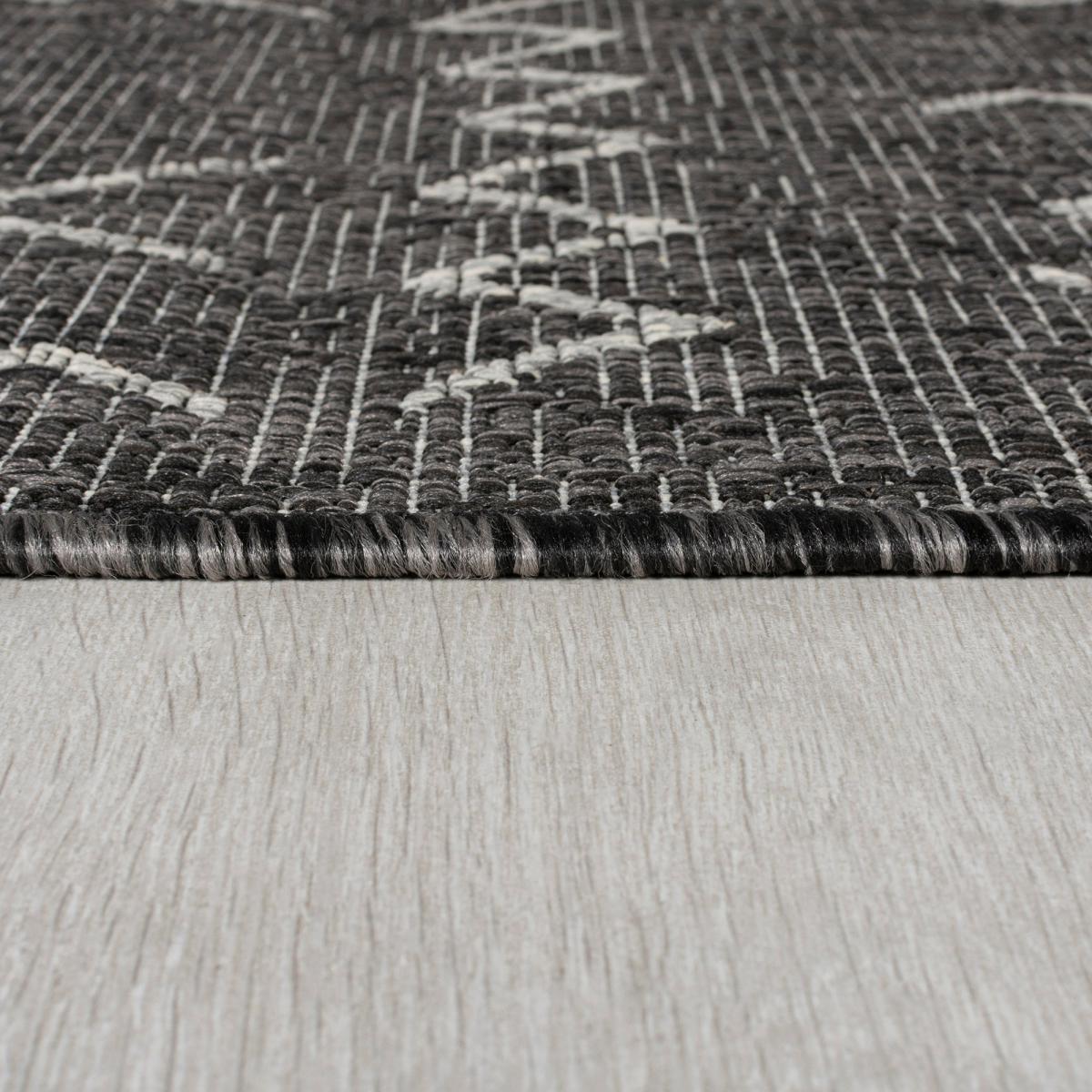 Ziri Berber Indoor Outdoor Rug Ziri Berber Black and Grey – image 4