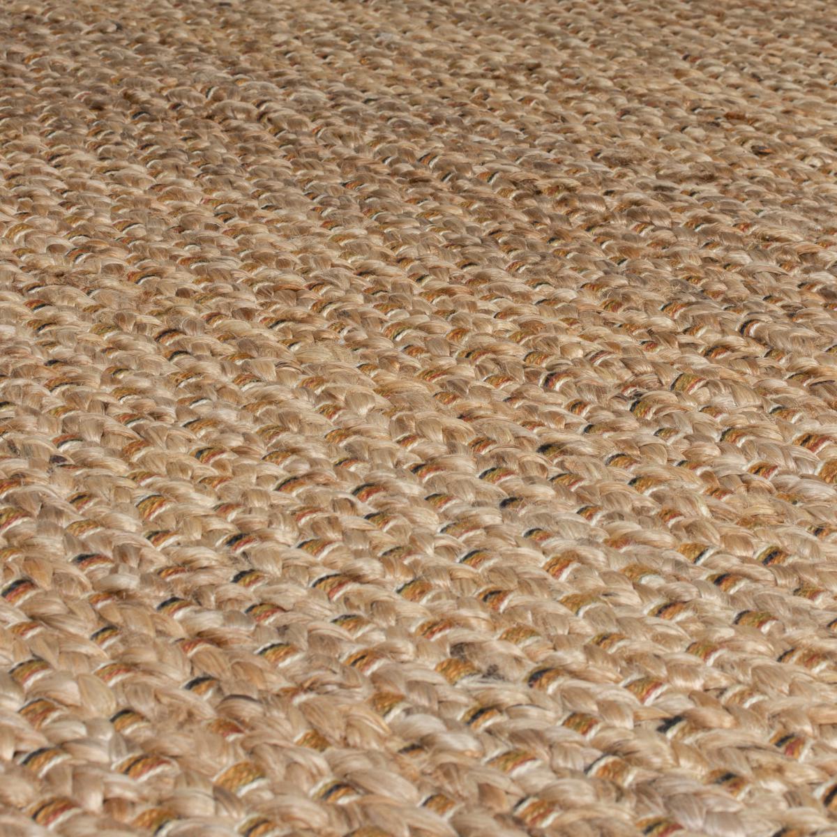 Chunky Jute Woven Rug Natural – image 2